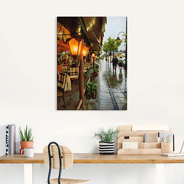 Artland Wandbild "Restaurant Lampen", Restaurant & Cafés, (1 St.), als Alub günstig online kaufen