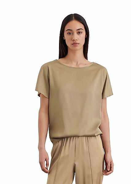 Marc OPolo Kurzarmbluse "aus Viskose-Satin-Stretch" günstig online kaufen
