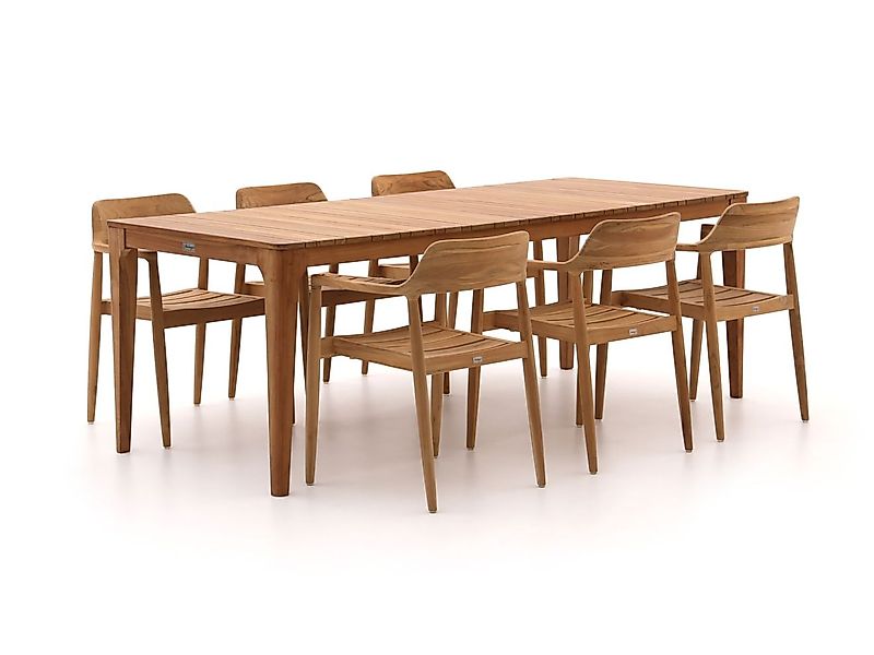 Bellagio Balba/Bruca 220 cm Gartenmöbel-Set 7-Teilig Stapelbar günstig online kaufen