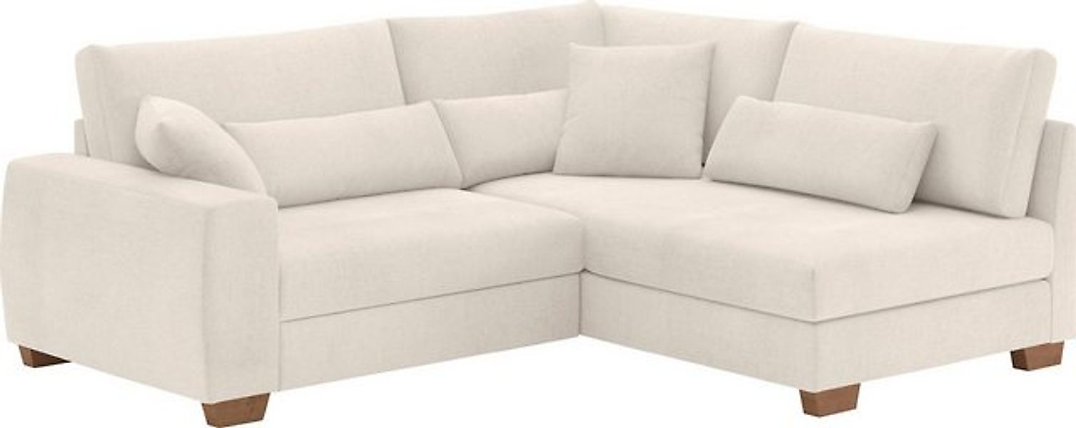 Mr. Couch Ecksofa "Helena L-Form", Mit Federkern, wahlweise mit Bettfunktio günstig online kaufen