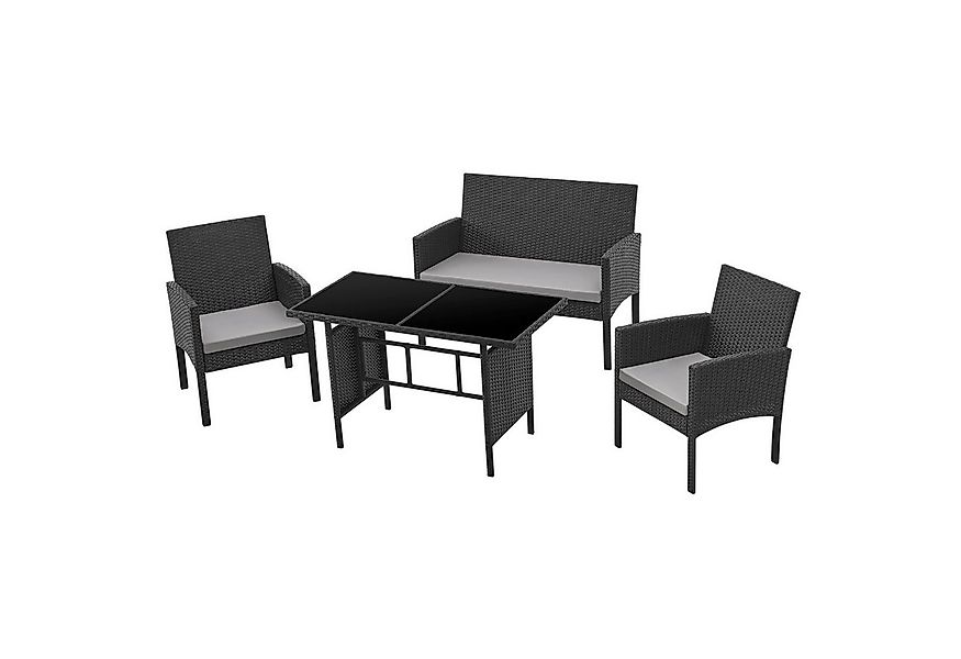 SVITA Gartenlounge-Set BROOKLYN XL, (Set, Essgruppe), Polyrattan, Rattan-Mö günstig online kaufen