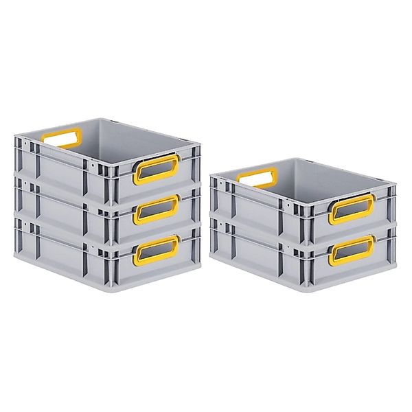 PROREGAL Spar Set 5x Eurobox Nextgen Color HxBxT 12 x 30 x 40 cm 11 Liter G günstig online kaufen