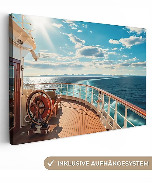 OneMillionCanvasses® Leinwandbild Boot - Wasser - günstig online kaufen