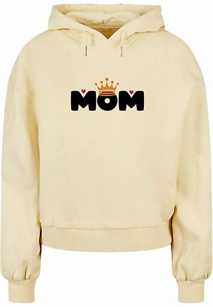 Merchcode Kapuzenpullover "Damen Ladies Mothers Day - Queen Mom Organic Ove günstig online kaufen