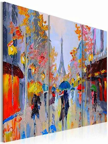 artgeist Handgemalte Bild Rainy Paris mehrfarbig Gr. 60 x 40 günstig online kaufen