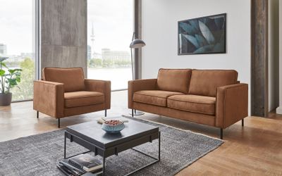 ATLANTIC home collection 2-Sitzer "Weston" im skandinavischem Stil, mit Wel günstig online kaufen