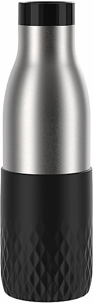Emsa Trinkflasche "Bludrop Sleeve" Edelstahl/Silikon, Quick-Press, 12h warm günstig online kaufen