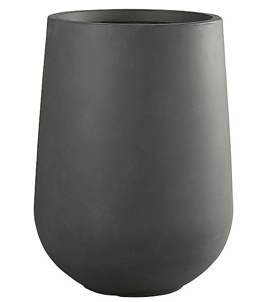 Dehner Blumentopf Curved, mit Bodenloch, Fiberglas, günstig online kaufen