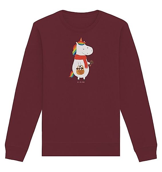 Mr. & Mrs. Panda Longpullover Einhorn Pilz Größe S - Burgundy - Geschenk, E günstig online kaufen