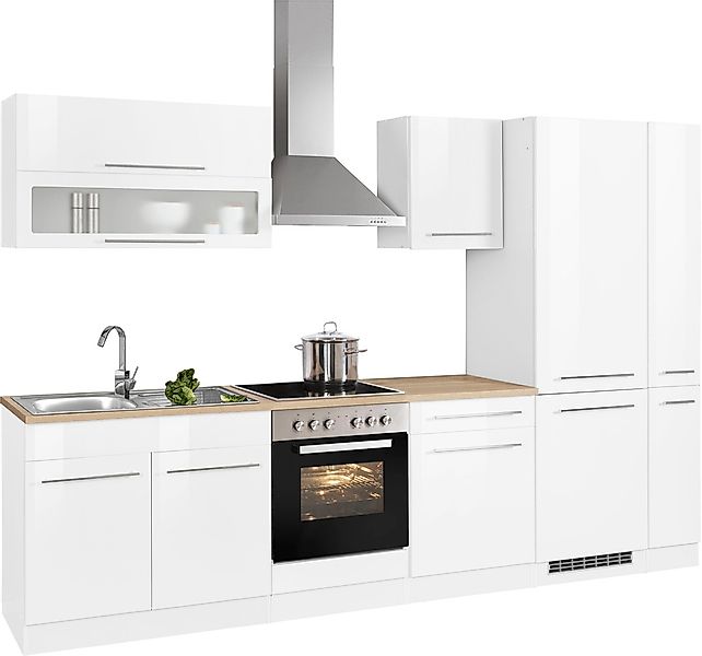 KOCHSTATION Küchenzeile "KS-Eton" mit E-Geräten, Breite 300 cm günstig online kaufen