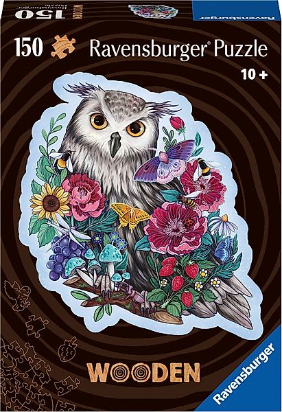 Ravensburger Puzzle Wooden, Geheimnisvolle Eule, 150 günstig online kaufen