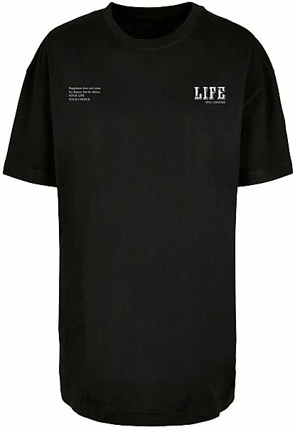 Merchcode T-Shirt "Merchcode Damen Ladies Life Boyfriend Tee", (1 tlg.) günstig online kaufen