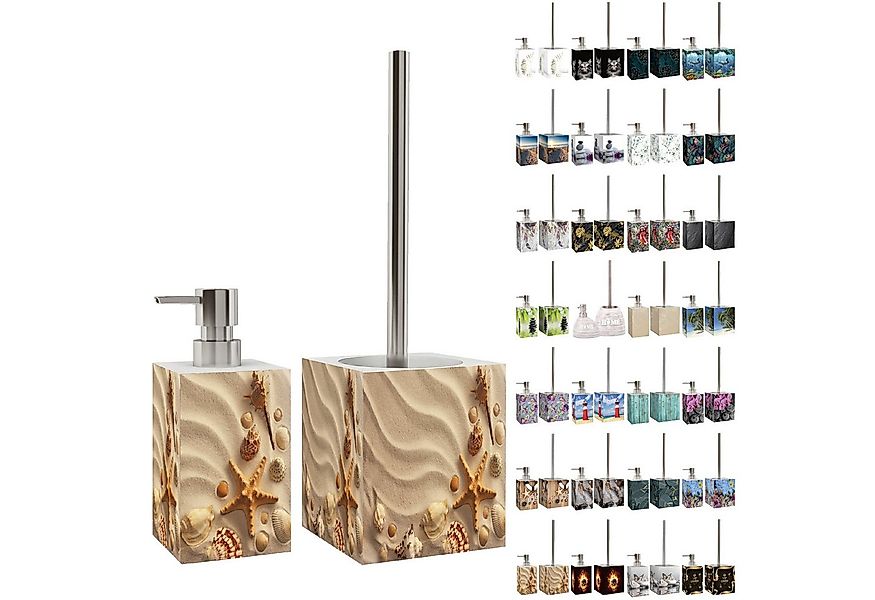 Sanilo Badaccessoire-Set mit Motiv, viele schöne Seifenspender und WC Bürst günstig online kaufen