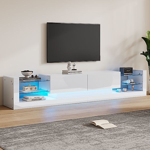 OKWISH Lowboard mit LED-Beleuchtung (TV-Board, Fernsehtisch, günstig online kaufen