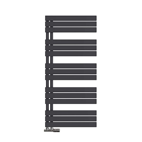 EMKE Paneelheizkörper Schwarz Flach Badheizkörper Design Handtuchtrockner, günstig online kaufen