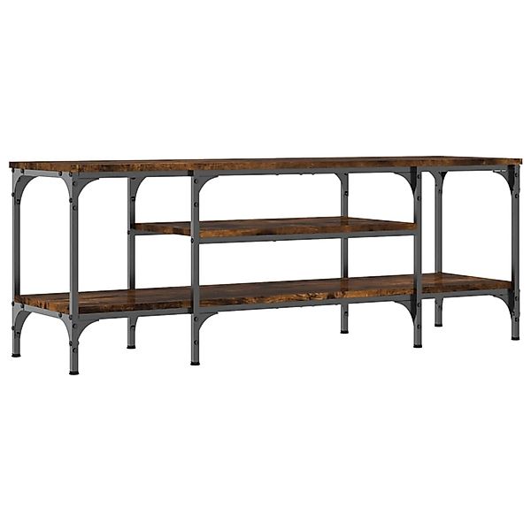 vidaXL TV-Schrank Räuchereiche 121x35x45 cm Holzwerkstoff & Eisen 831805 günstig online kaufen