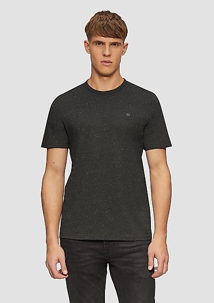 s.Oliver Kurzarmshirt Kurzärmeliges Crew-Neck-Shirt mit Logo günstig online kaufen