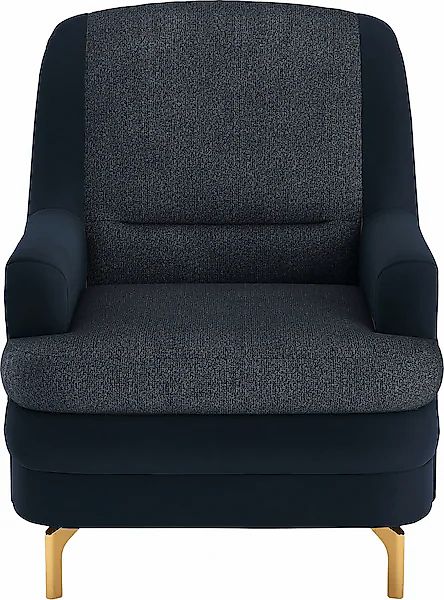 sit&more Sessel »Orient«, inkl. 1 Zierkissen mit Strass-Stein, goldfabene M günstig online kaufen