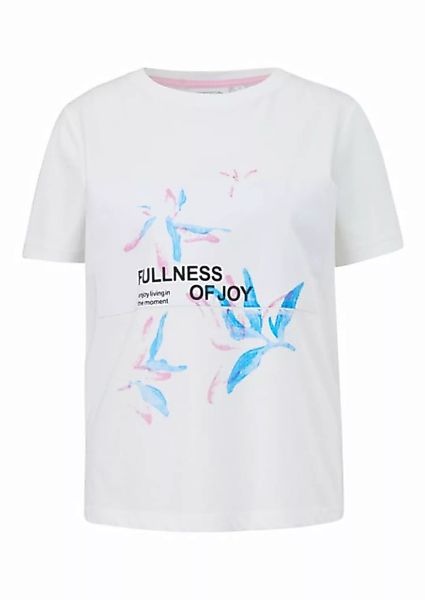 comma casual identity Kurzarmshirt T-Shirt aus Jersey mit Frontprint Artwor günstig online kaufen