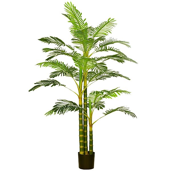 HOMCOM Künstliche Palme im Topf Kunstpalme PEVA  19,5L x 19,5B x 190H cm günstig online kaufen