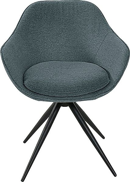 K+W Komfort & Wohnen Drehstuhl "ZOOM" () 4-Fuß Drehstuhl mit Gestell aus Me günstig online kaufen