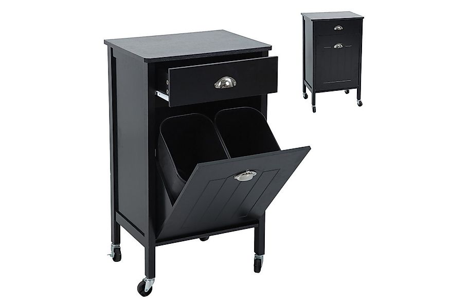 SVITA Küchenwagen 2 Behälter, (1), 2 Inneneimer, Schublade, Rollwagen, Müll günstig online kaufen