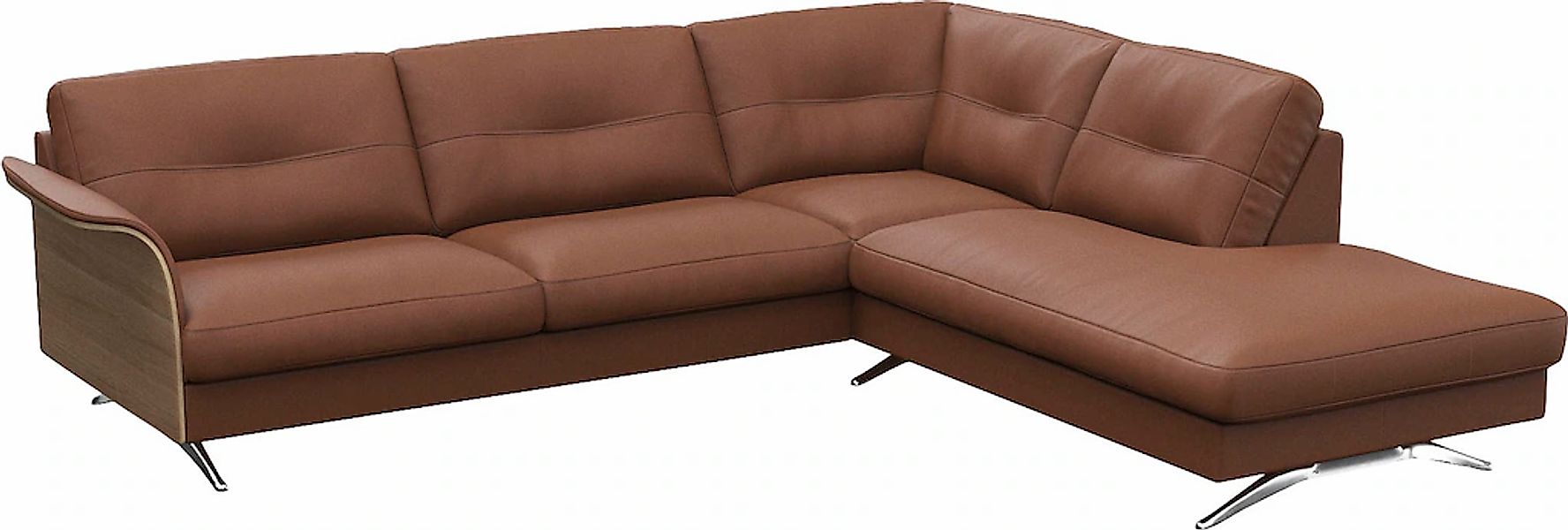 FLEXLUX Ecksofa "Glow, super bequem durch hochwertigem Sitzaufbau mit Feder günstig online kaufen