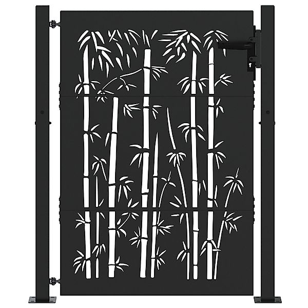 vidaXL Gartentor Gartentor Schwarz 105 x günstig online kaufen