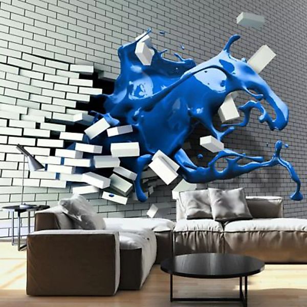 artgeist Fototapete Sapphire muse blau/grau Gr. 350 x 245 günstig online kaufen