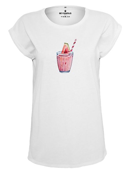 Be Famous Print-Shirt Classic Roll Up günstig online kaufen