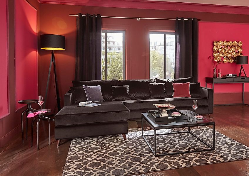 Home affaire Ecksofa "Renesse L-Form", lose Kissen, Keder an Sitzkissen günstig online kaufen