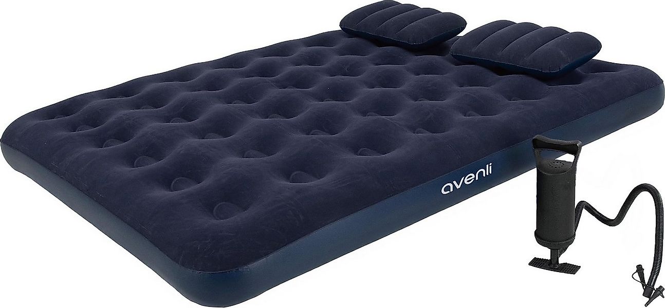 Avenli Luftbett Luftmatratze Camping 203x152x22cm mit Pumpe, (Gästebett Mat günstig online kaufen