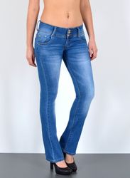 ESRA Bootcut-Jeans Damen Flared Jeans Bootcut günstig online kaufen
