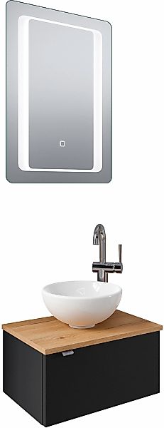 Saphir Badmöbel-Set "Serie 6915" 4 Stk. tlg. Gäste-Bad, 51 cm breit, mit LE günstig online kaufen