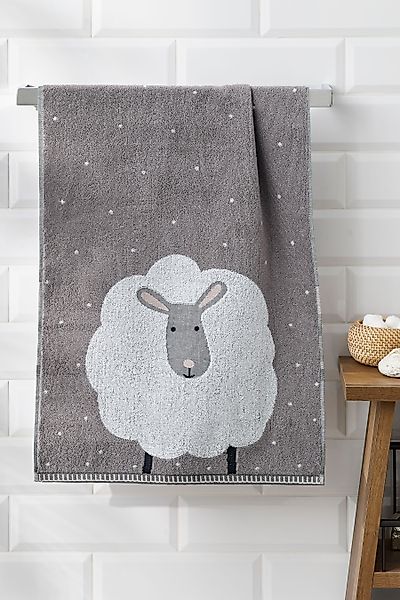 Next Handtuch Handtuch mit Schafmuster, (1-St) günstig online kaufen