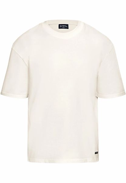 Dropsize T-Shirt "Dropsize Herren Heavy Oversize Metal Patch Basic T-Shirt" günstig online kaufen