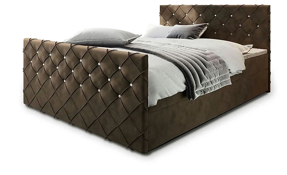 MASSENO Boxbett mit Bettkasten Mandi ¦ braun ¦ Maße (cm): B: 140 H: 98 Bett günstig online kaufen