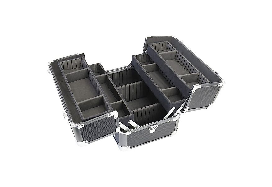 HMF Kosmetikkoffer Alu Kosmetikkoffer mit Ziehharmonikasystem, verstellbare günstig online kaufen