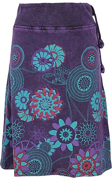 Guru-Shop Minirock Knielanger Rock Boho chic, farbenfroher Retro.. alternat günstig online kaufen