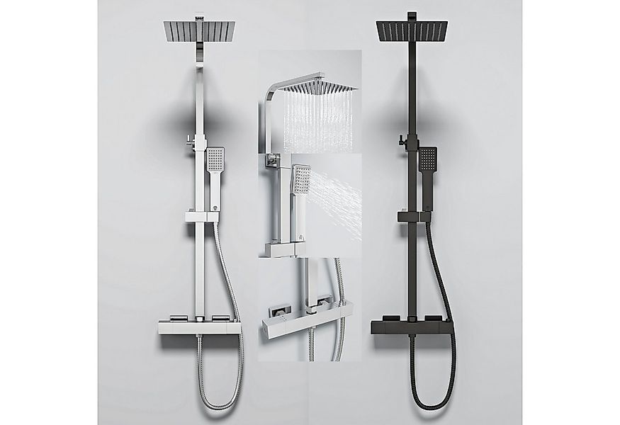 Duschparadies Duschsystem DUSCHPARADIES Thermostat-Duschsystem Edelstahl Qu günstig online kaufen