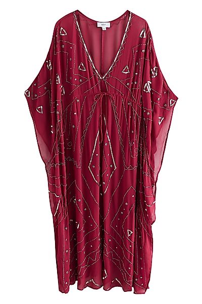 Next Strandkleid Verzierter Maxi-Kaftan (1-tlg) günstig online kaufen