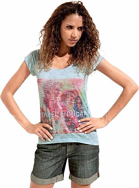 heine Rundhalsshirt "Druck-Shirt", (1 tlg.) günstig online kaufen
