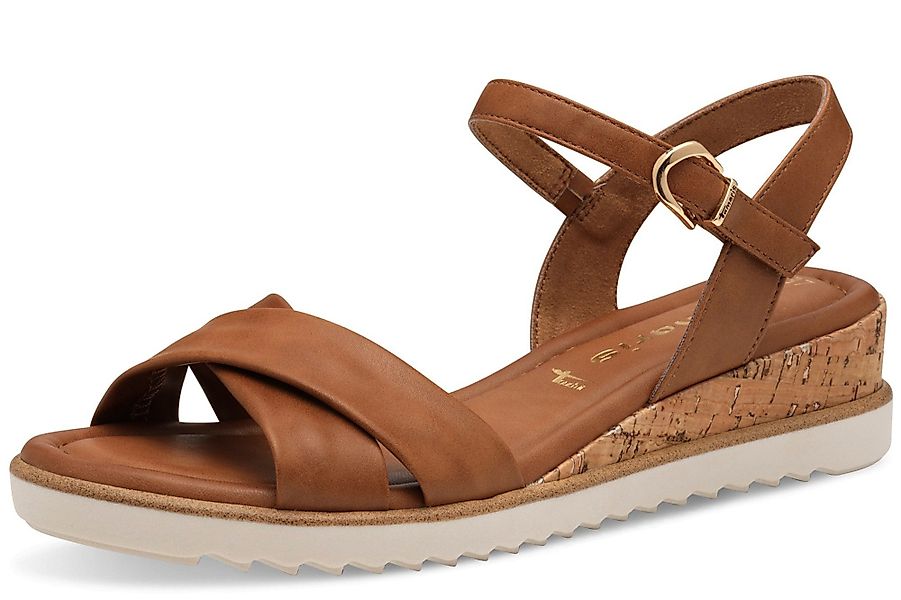 Tamaris Sandalette, Keilabsatz, Sommerschuh, Riemchensandale mit Schnallenv günstig online kaufen