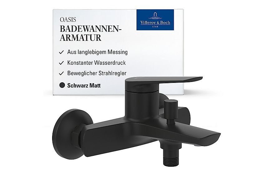 Villeroy & Boch Wannenarmatur Oasis Aufputz Wasserhahn Badewanne mit Rückfl günstig online kaufen