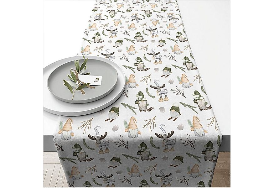 Ambiente® Tischläufer Forest gnomes (1-tlg, 1-teilig), Tischläufer Tischdec günstig online kaufen