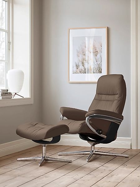 Stressless "Sunrise" mit Cross Base, Größe S, M & L, Holzakzent Schwarz günstig online kaufen
