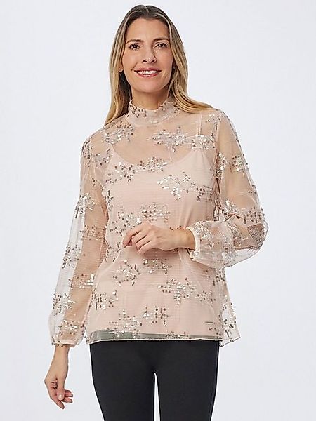 Sarah Kern Blusenshirt Meshtop figurbetont mit günstig online kaufen