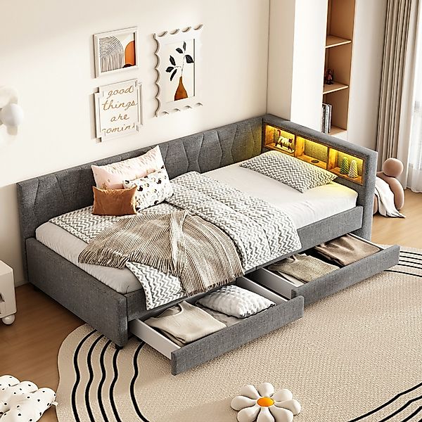 HAUSS SPOLE Schlafsofa 90x200cm mit Ablagefach, günstig online kaufen