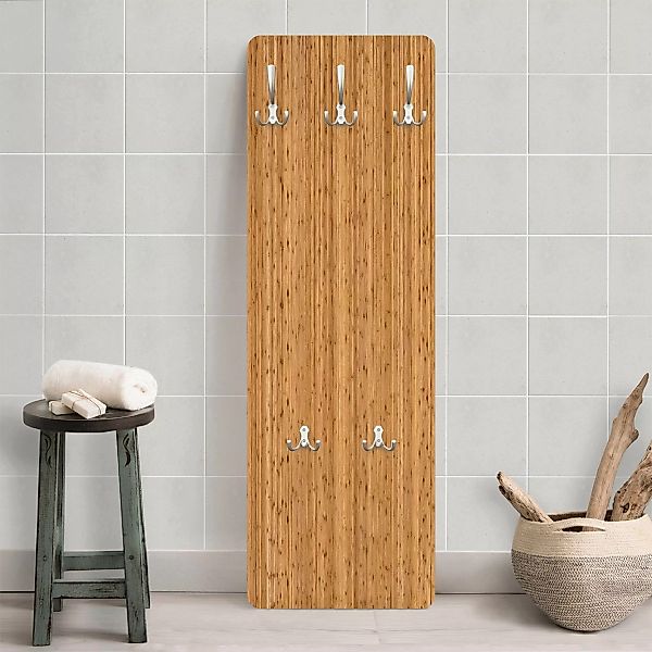 Wandgarderobe Holzpaneel Bambus günstig online kaufen