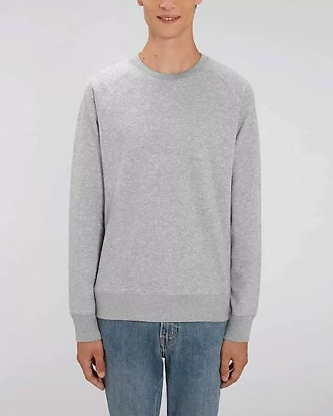 Basic Sweatshirt Herren Meliert, Sweater, Pullover, (Bio&Recycelt) günstig online kaufen